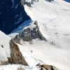 Blick von der Jungfrau aufs Jungfraujoch
